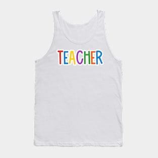 Rainbow Teacher Tank Top